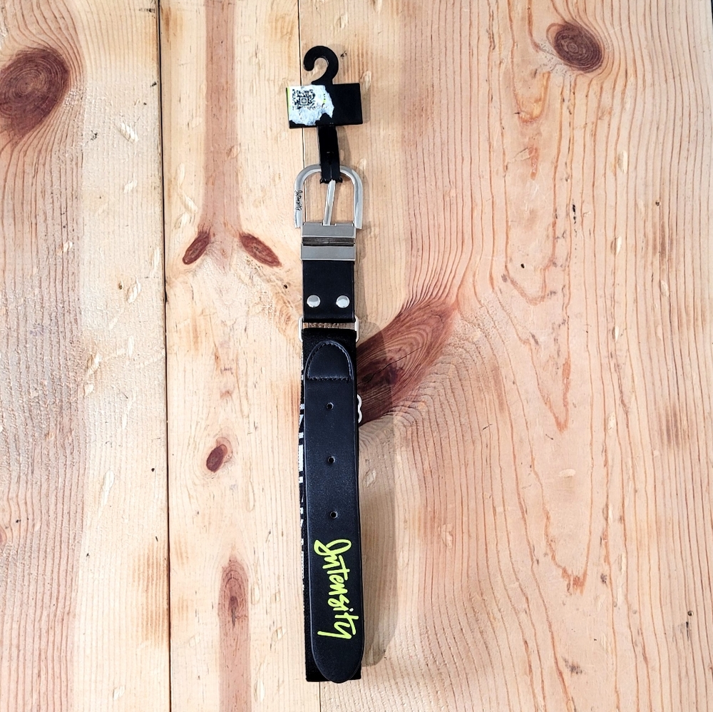 Intensity Reversible Adjustable Baseball Belt NEW Black ONE SIZE Touch Them All